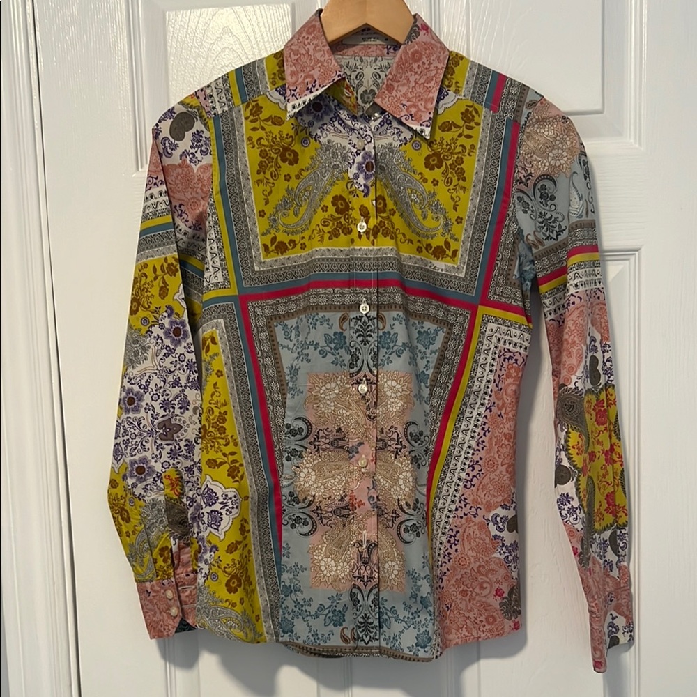 Etro Multicolor Patchwork Blouse